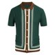 2024 Summer ເອີຣົບແລະອາເມລິກາຄົນອັບເດດ: ສີສະກັດທຸລະກິດ Polo Shirt Lapel ແຂນສັ້ນ knitted ເທິງຜູ້ຊາຍ Menpoloshirt