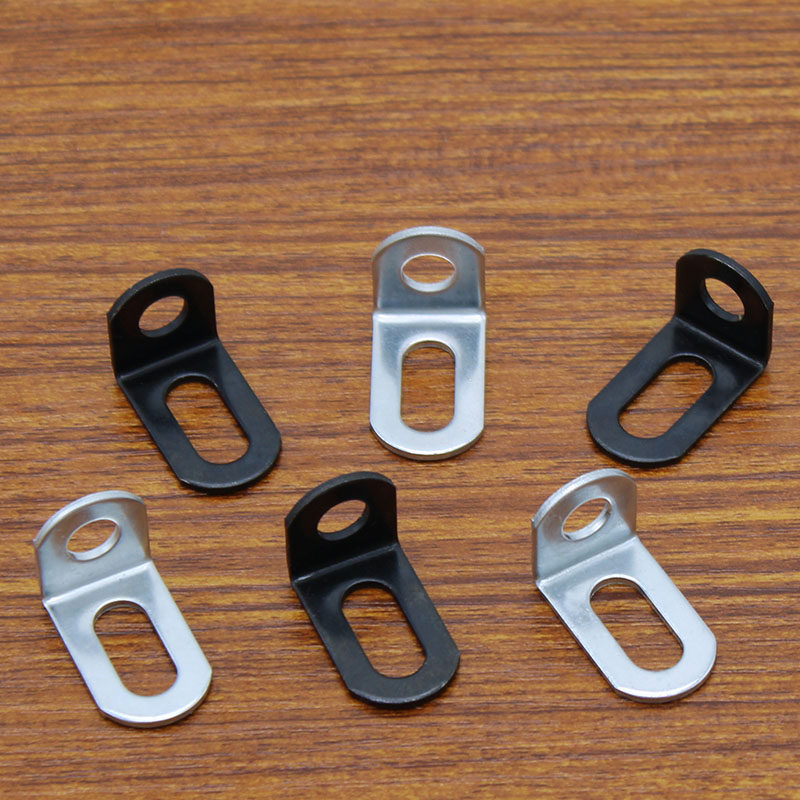 Thickened black right angle support corner code thickened widening angle iron L type furniture connecting piece adjustable corner code separator pin