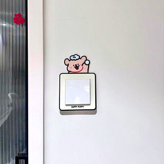 Cute wall light switch decorative sticker cartoon