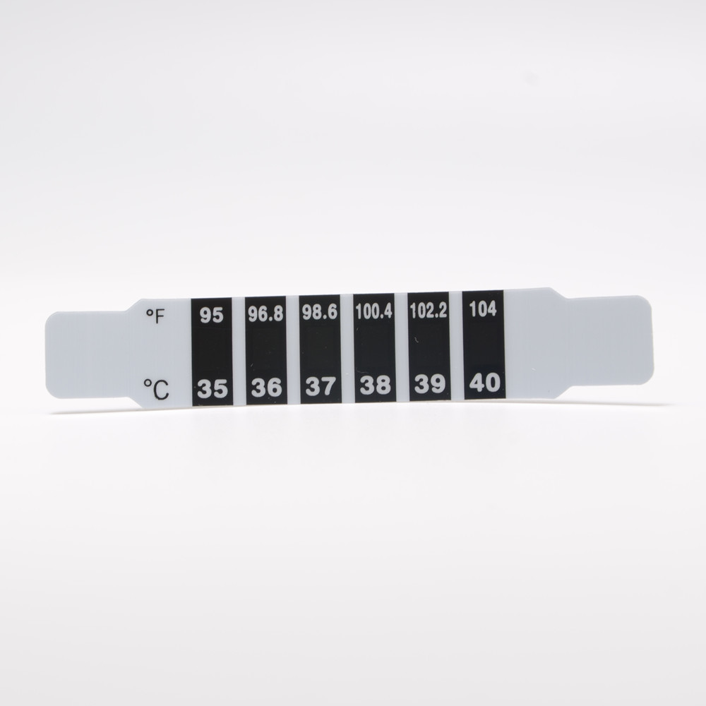 液晶温度计可弯曲测温贴黑白条形数字液晶温度计35~40度