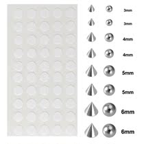 Non-punching false lip Nail Wine Nail Daredevil Nails No Hole Sticking Combined Spike Cone Round Nose Brow No Hole Nails Arbitrary Sticker