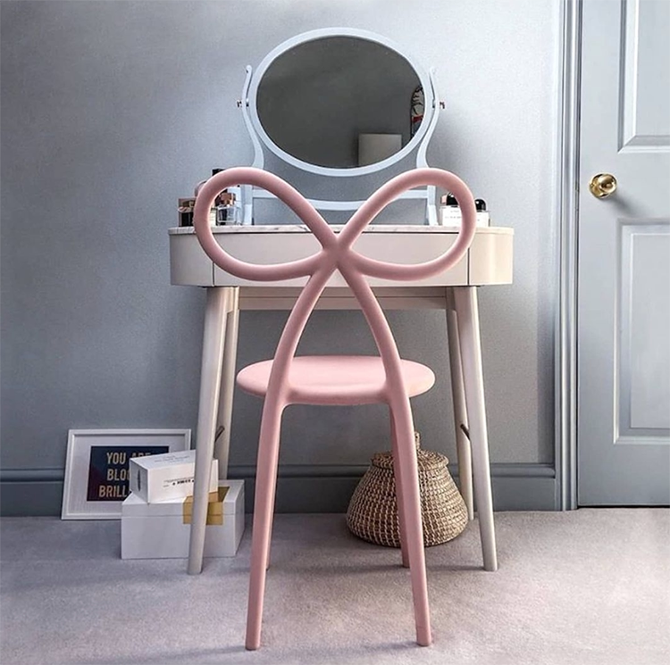 Стул qeeboo意大利进口ribbon 椅子创意装饰蝴蝶结餐椅北欧时尚网红椅