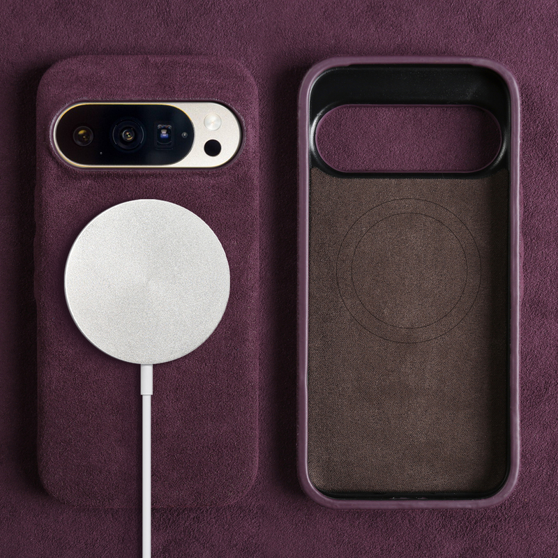 Alcantara Is Suitable for Google Pixel 10 Pro Phone Case, New Pixel 9XL High-End Business Simple Niche Suede Leather Pixel 8A Magnetic Full-Cover Anti-Drop 7A Protective Case