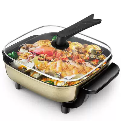 Household electric hot pot Korean multi-function quick cooking pot electric hot pot electric wok stir-frying pan one hg