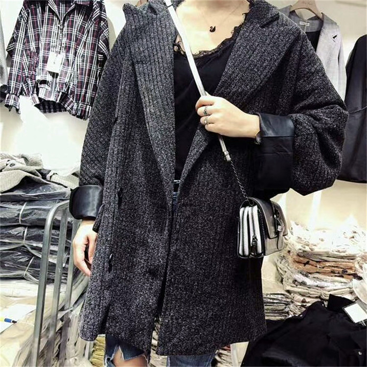 Áo khoác vest nữ mùa thu đông 2018 mới gió Anh phiên bản Hàn Quốc rộng kích cỡ lớn béo mm retro phù hợp với nhỏ áo sơ mi trắng nữ hàng hiệu