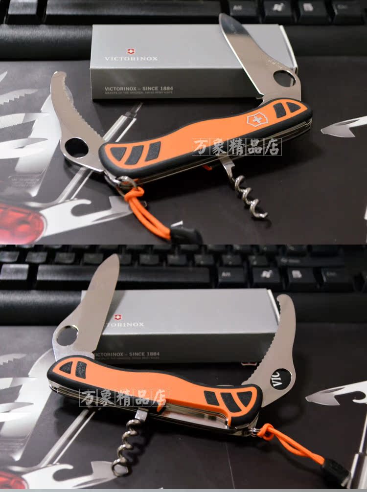 Vickers chính hãng Swiss Army Knife 111MM Hunter XS Single Open Flat Blade 0.8331.MC9 Đa dụng cụ ngoài trời mua dao victorinox ở đâu