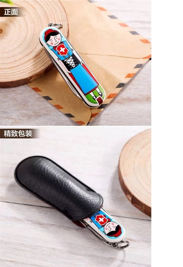 Dao quân đội Thụy Sĩ chính hãng Vickers 58MM dao Appenzell 0.6223.L1401 công cụ gấp đa chức năng dao xep