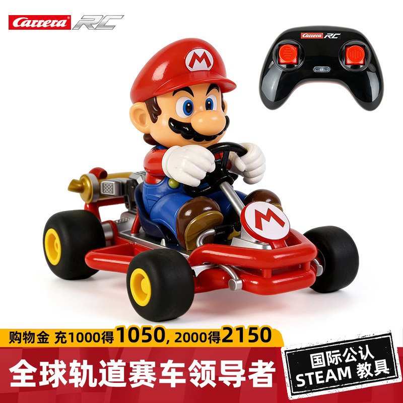 Carrera Mario Rc Remote Control Car Toy for Kidsren and Boys, Karting, Four-Wheel Drive, Off-Road Big Bike, Birthday Gift