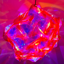 Spring Festival night market beach artistic creative projection laser lamps led children hand-made flower lights