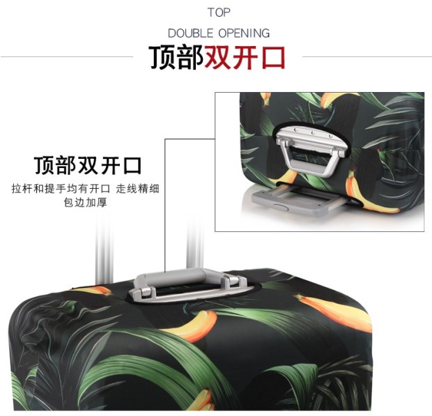 Phim hoạt hình phụ kiện hành lý chống mài mòn 28 inch Li box bảo vệ học sinh nữ 20 inch phổ biến đàn hồi dễ thương phụ kiện túi xách handmade