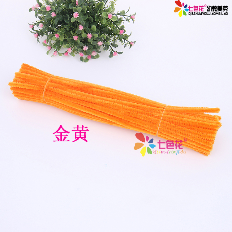 Màu ngọn tóc xoắn thanh gốc Mẫu giáo sáng tạo trẻ em câu đố thủ công DIY nguyên liệu sản xuất đồ chơi nấu ăn