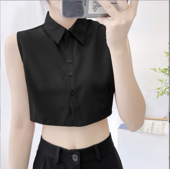 Fake Collar Shirt for Women, Spring Wear, Paired with Sweaters and Sweatshirts, Decorative Collar, Vest Shirt, Fake Collar, Unisex Top