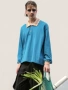 MIXSEVEN rhinestone cổ điển màu tương phản đường viền cổ áo oversize lỏng tay dài áo polo nam mùa đông paolin áo polo trắng