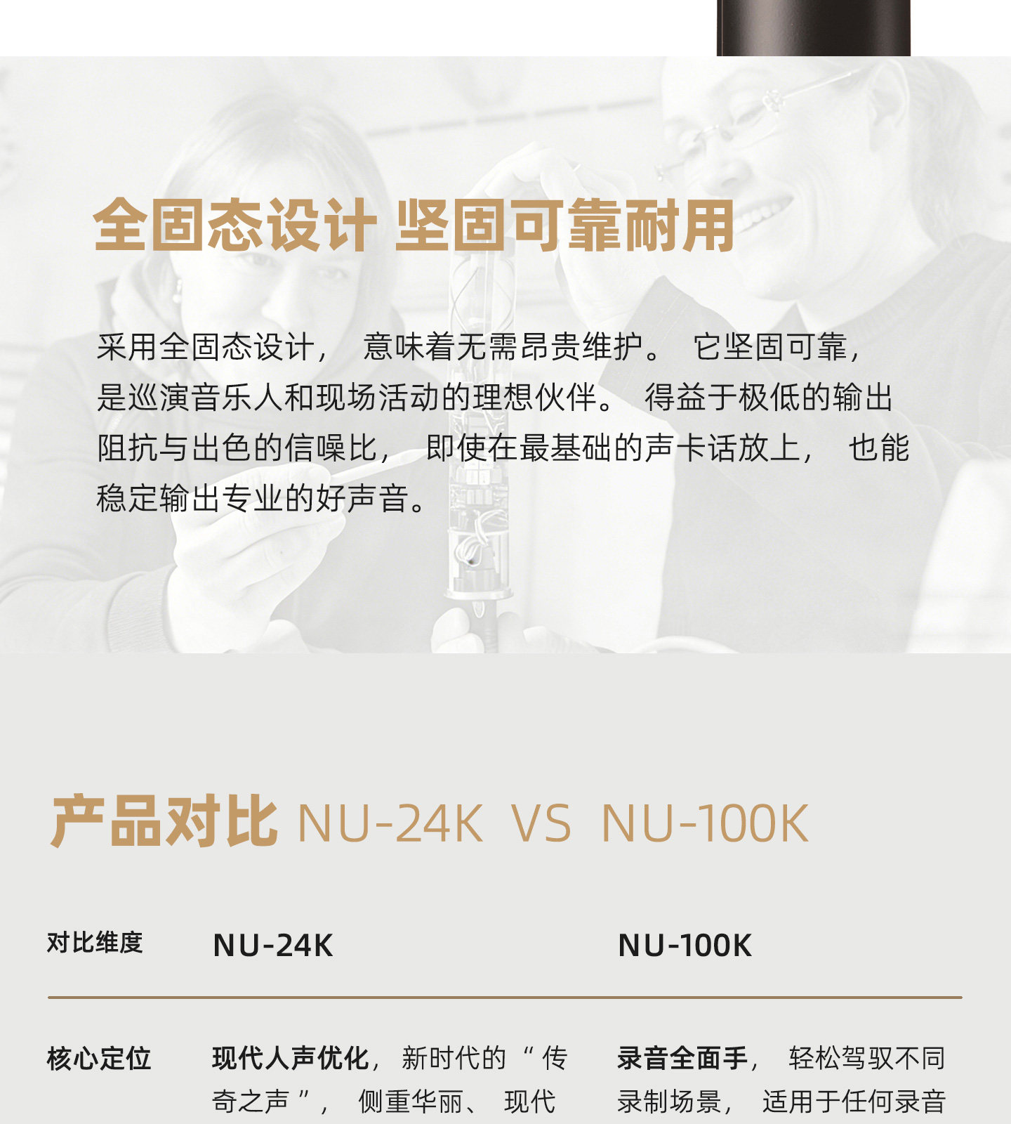 Nordic Audio Labs NU-100K多指向大振膜电容话筒 录音棚麦克风