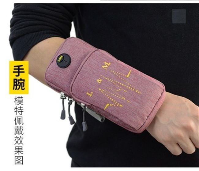 Khóa kéo đơn giản trong túi xách điều chỉnh nhảy lớn đơn giản thể thao unisex túi xách tay màu đen - Túi xách 	túi đeo bắp tay đựng điện thoại