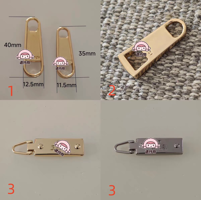 Suitable for Gucci Men's and Women's Bag Zipper Pulls, Hardware Accessories, Gucci Bag Handle Pieces, Metal Zipper Heads