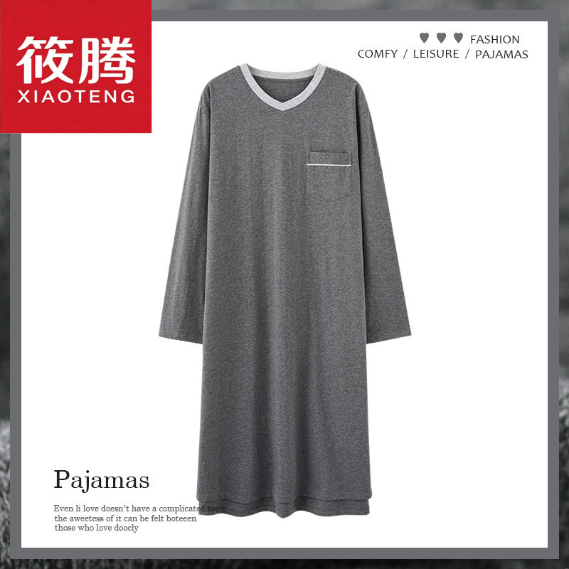 Men's Nightgown, Spring and Autumn Pajamas, Men's Robe, Summer Bathrobe, Adult Pure Cotton One-Piece Bathrobe, Japanese Style Nightgown Men's Nightgown, Spring and Autumn Pajamas, Men's Robe, Summer Bathrobe, Adult Pure Cotton One-Piece Bathrobe, Japanese Style Nightgown