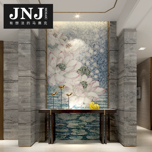 JNJ Хрустальная стеклянная мозаичная плитка фона стена стена гостиная телевизор простая современная головоломка