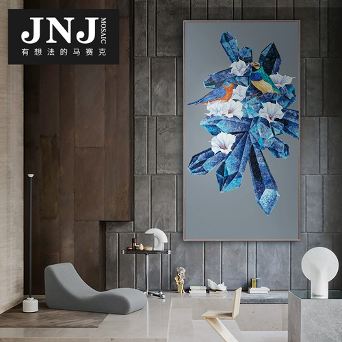 JNJ Мозаичная плитка фон стена популярность телевизионная крыльца Простая и современная картина срезания головоломки джи -лан ye 鹟