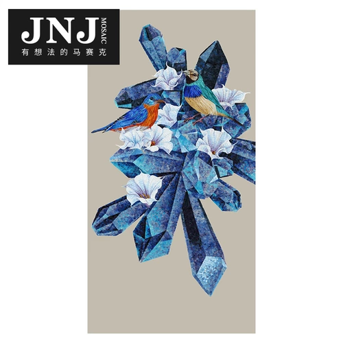 JNJ Мозаичная плитка фон стена популярность телевизионная крыльца Простая и современная картина срезания головоломки джи -лан ye 鹟