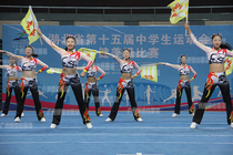 New printed aerobics competitive clothing dazzle dance dance performance costume custom childrens aerobics suit