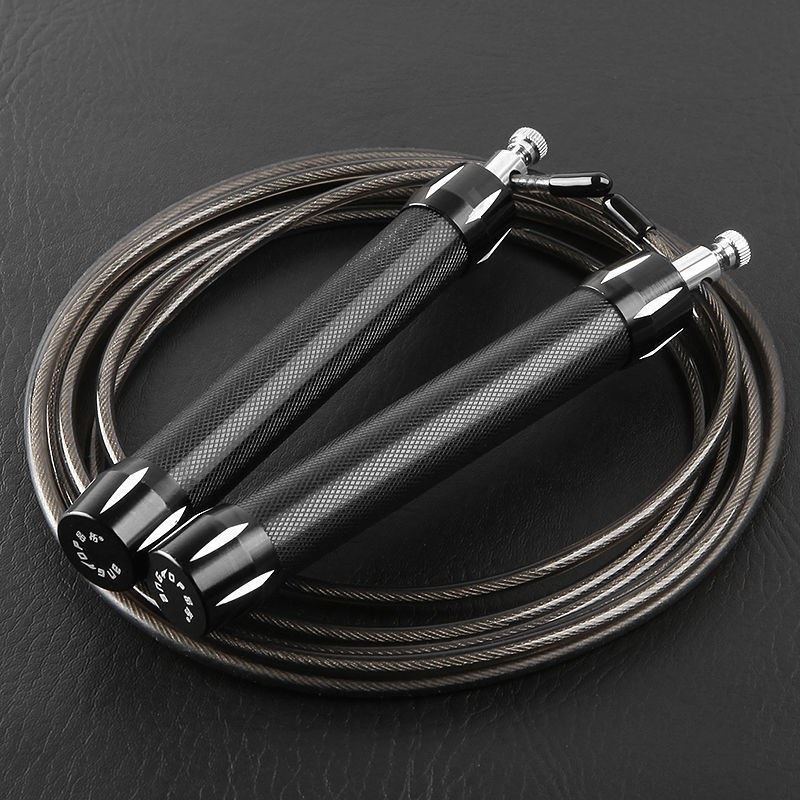 Boxing skipping rope wire rope fitness men and women sports training primary school students special high school entrance examination aluminum alloy steel wire rope skipping