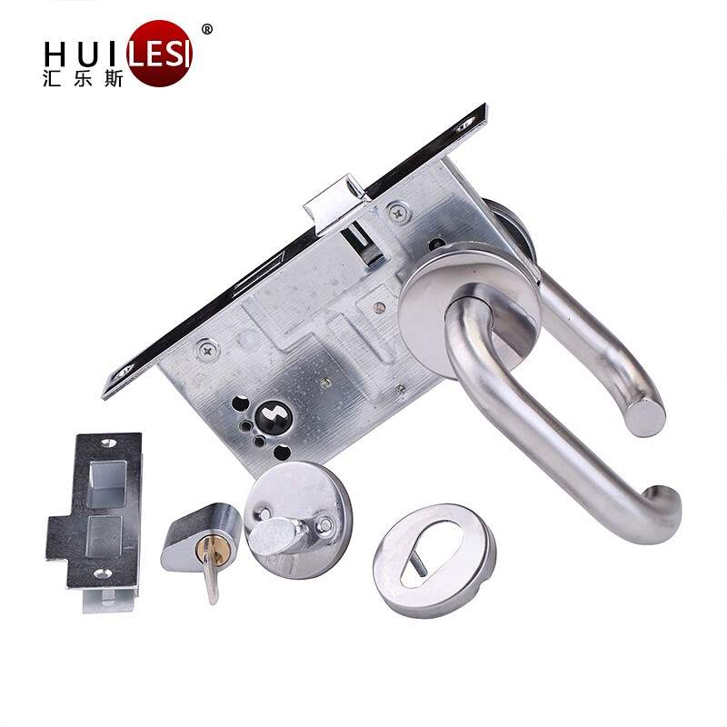 Huilesi door lock fireproof door lock Aisle handle lock Channel door lock Aisle door lock fireproof handle lock