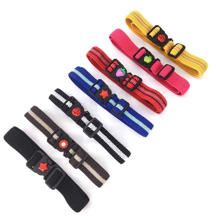 Boy girls Children's kindergarten elementary school students tightness and elasticity can be conveniently adjusted for pants belts military training belts