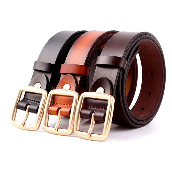 Children's leather belt for children and teenagers, leather belt for boys and girls, military training leather belt