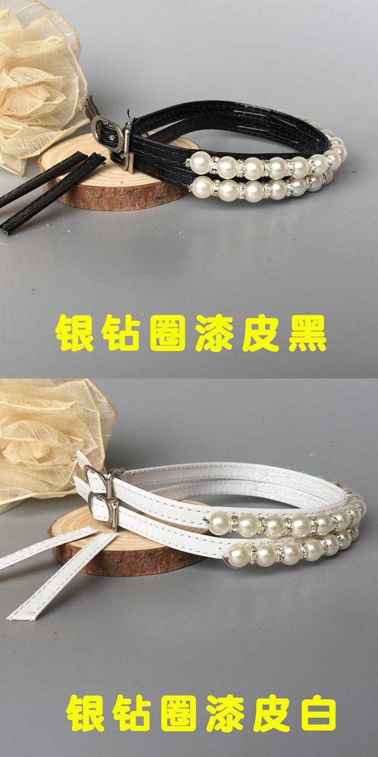 Giày sandal dây đai ngọc trai có dây buộc bằng da cao gót xung quanh mắt cá chân có dây buộc để tránh giày bị tuột dây giày mlb