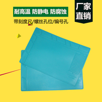 Mobile phone maintenance workpad high temperature mat electronic maintenance pad anti - static insulation pad silicone working table mat