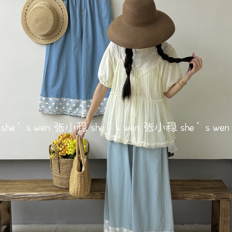 She·S Wen Zhang Xiaowen - New Japanese-Style Sweet Loose-Fitting Top for Summer 2026 7878