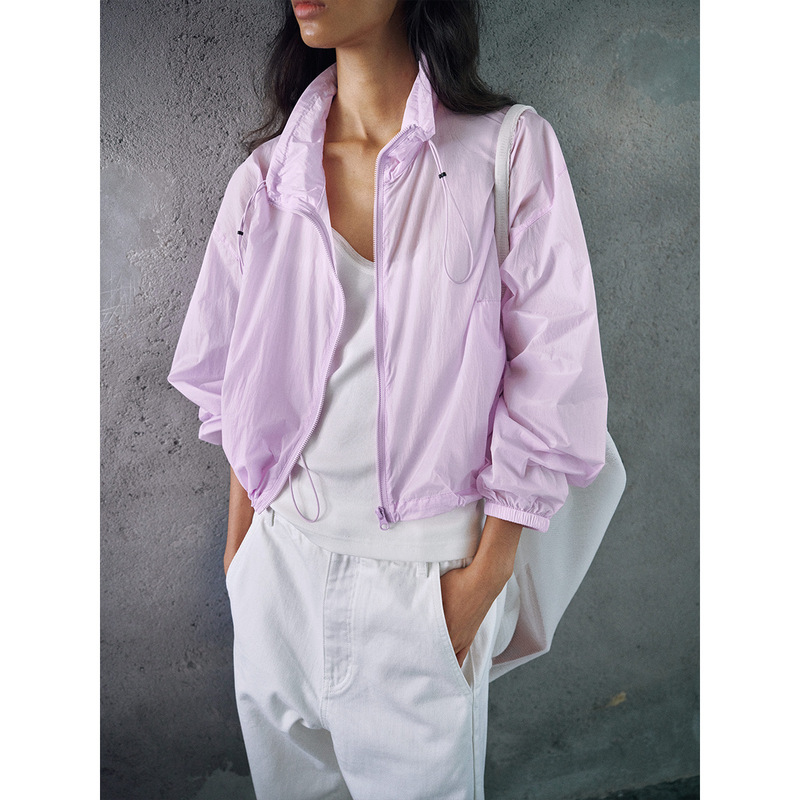 Hello September【识几】Summer Lightweight Drawstring Upf50+ Coated Sun Protection Jacket M60623