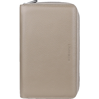 Lanshiko's large capacity and multiple positions, real leather luggage bag