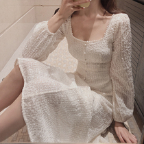  French design cold wind womens high-end autumn clothes 2021 new womens early autumn spring and autumn temperament dress