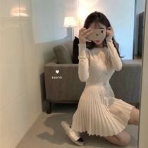  2020 new spring womens winter 2019 new egg French first love Western style new years eve small skirt winter