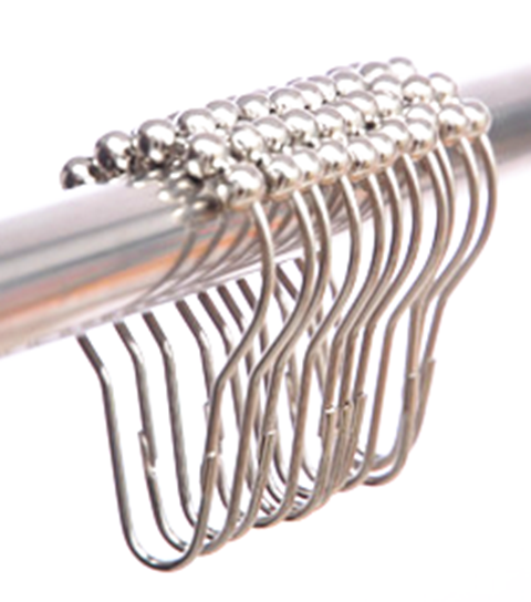 Curtain ring shower curtain ring metal sliding ring gourd shower curtain hook ball ring 10 yuan