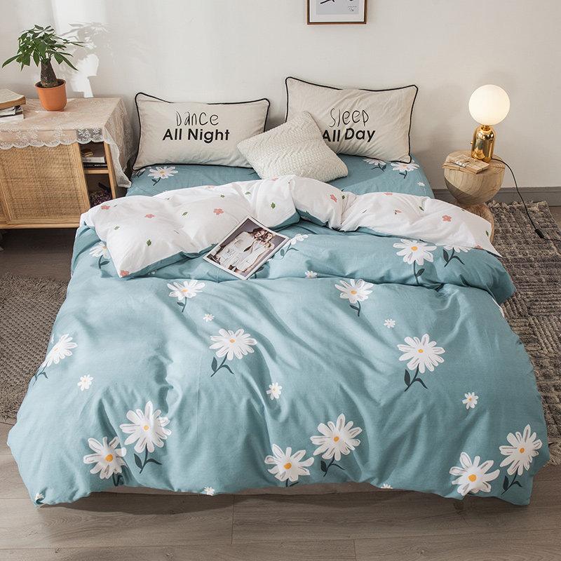 Quilt cover single piece pure cotton quilts by single students 1 5m1 8 m bed double 200x230 full cotton quilt cover 150x200m