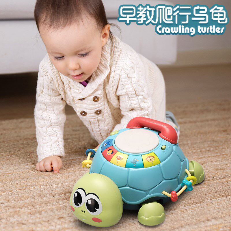 Baby Learn to Crawl Guide Educational Toys Baby Electric Crawl Baby Children Will Move to Climb for 6 Months and Head Up 7 Babies