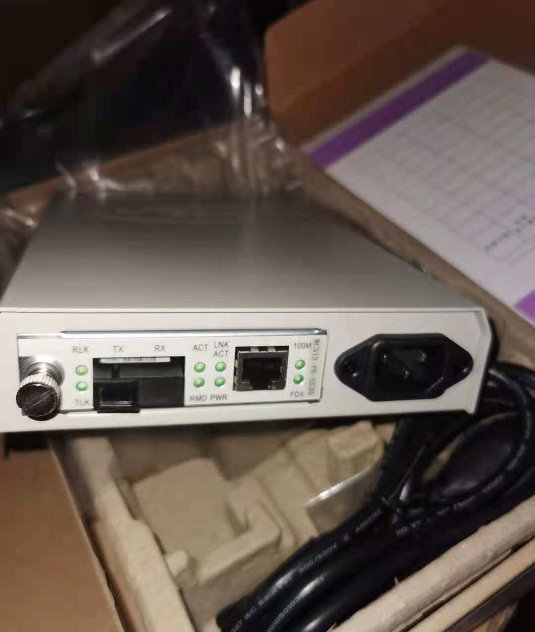 Reisconda RC512-FE-SS35 34 Single Fiber 100KM Long Distance Fiber Transceiver Send Matching Machine Frame-Taobao