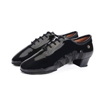 ADSdance new male Latin dance shoes Lombardo precisely import the soft cow leather two-point bottom MG3031 Morden dance shoes