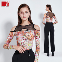 Nayi Latin Dance Exercises womens new professional dance outfit professional brand national standard dance Moden dance blouses