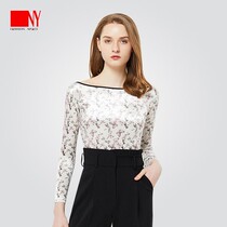 NY natyart Morden dance blouses womens autumn winter new display slim dance practice with long sleeves Latin national standard dance dress