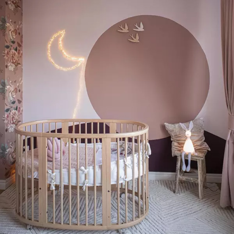 stokke crib splicing large bed multifunction children grow bed solid wood fence can extend sleepi accessories