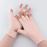 Летние шелковые тонкие эластичные перчатки подходит для мужчин и женщин, без пальцев