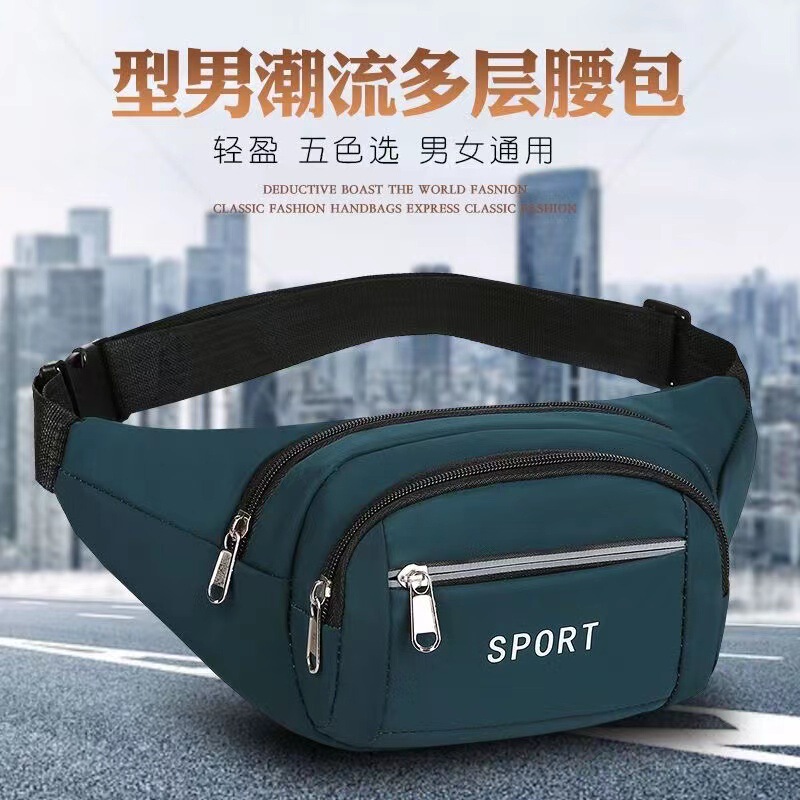 New Style Waist Bag for Men and Women, Multifunctional, Large Capacity, Suitable for Work at Construction Sites, Business Use, Cash Register, Outdoor Sports, and as a Phone Wallet