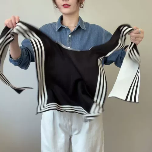 Высококлассная накидка, осенняя рубашка, трикотажный удерживающий тепло фальшивый воротник, популярно в интернете