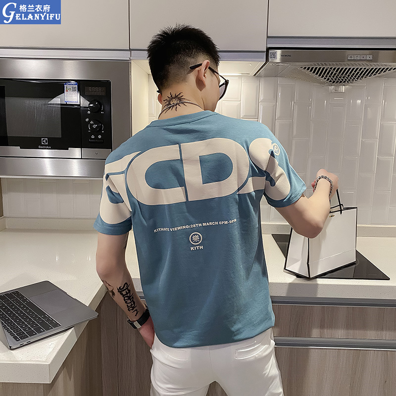 Summer tide short - sleeved men in tide T - shirt printing half - sleeve casual and summer clothes 2022 half - sleeve sleeve