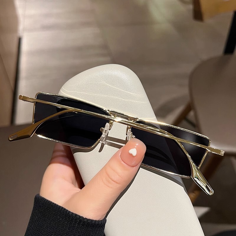 Japanese Gentry Monset Gold Wire Small Frame Men's Sunglasses Uv Protection Glasses Trendy Men's Cool Street Style Women's