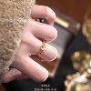 Yujiang same style natural water foam jade S925 silver ring